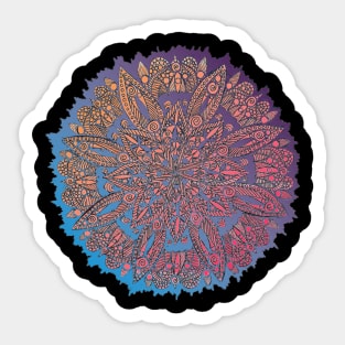 Colorful Circle Mandala Sticker